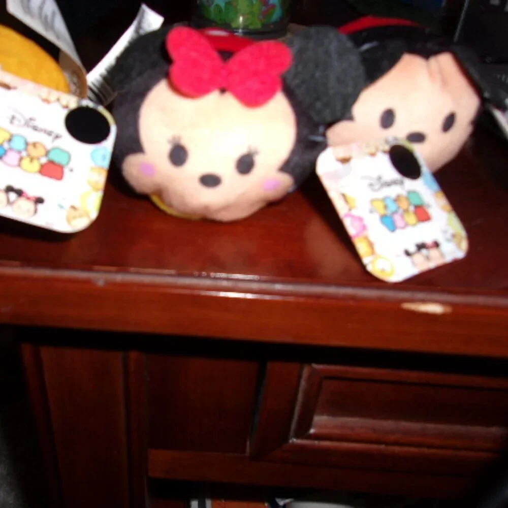 Bundle Mickey Mouse , Minnie Mouse and Pluto small Tsum Tsum stuffed animals New